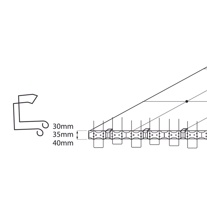 Clips para Pinchos Anti Aves Placas Solares 30 unidades