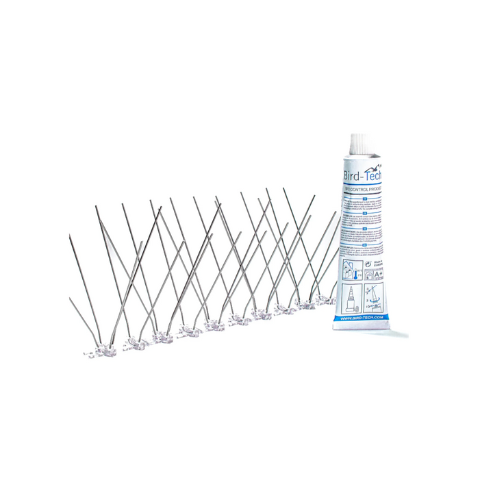 Pinchos Anti Palomas con adhesivo (3 metros desmontados)