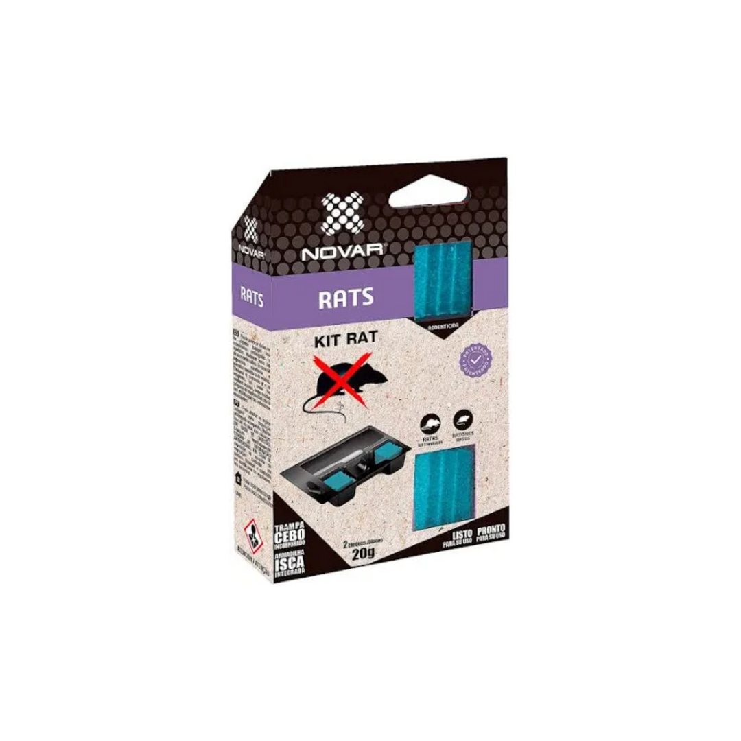Novar - Trampa y cebo para roedores Kit Rat