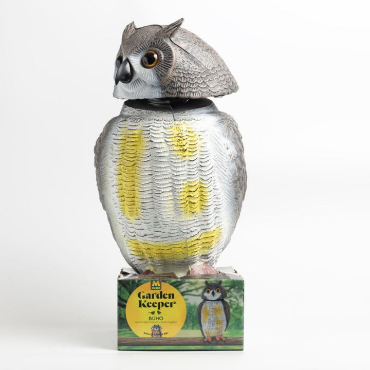 Massó – Búho Eólico Espantapájaros Realista para Balcones y Terrazas