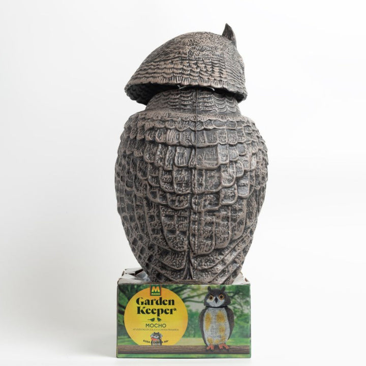 Massó – Búho Eólico Espantapájaros Realista para Balcones y Terrazas