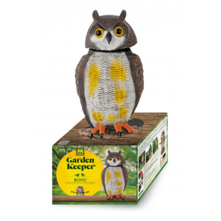 Massó – Búho Eólico Espantapájaros Realista para Balcones y Terrazas