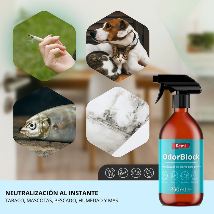 Remi - OdorBlock Neutralizador de olores Spray Multiusos