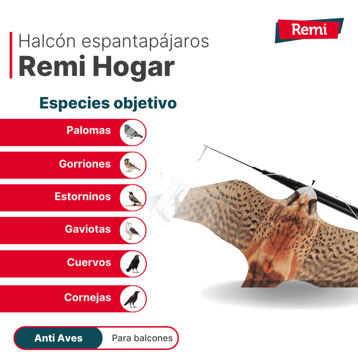 Remi - Espantapájaros para Balcón Eolo