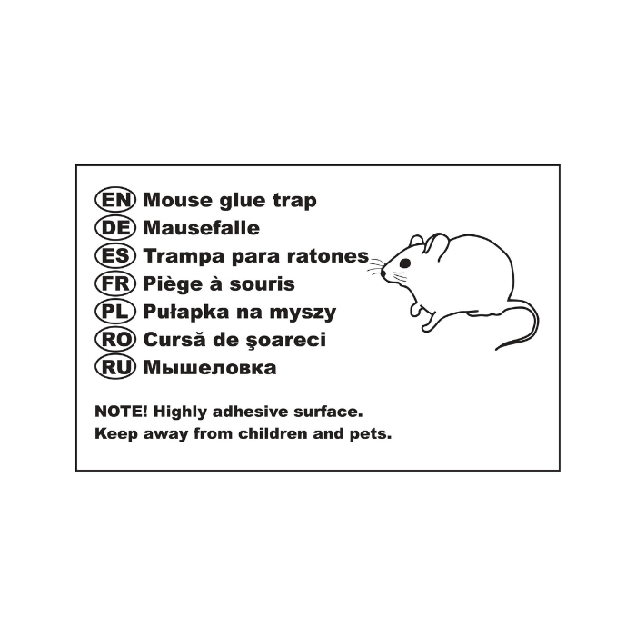 Trampa Adhesiva Ratón - Cartón Casa y jardín Panko