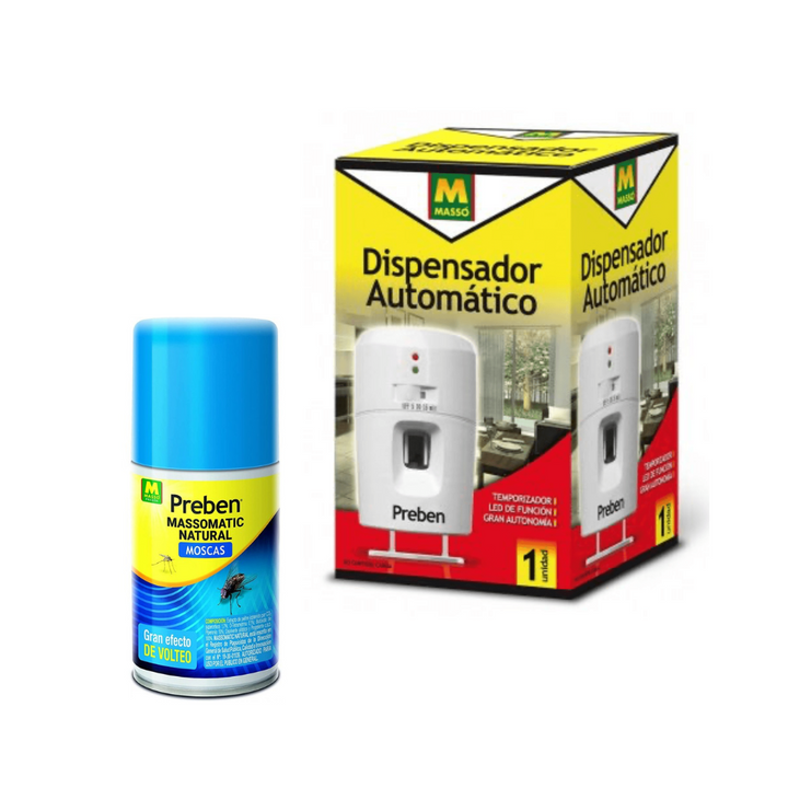 Masso - Pack Preben Massomatic Natural insectos voladores dispensador con descarga