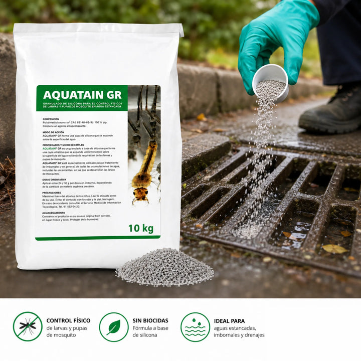 Aquatain GR Granulado sin biocidas para tratamientos preventivos y correctivos