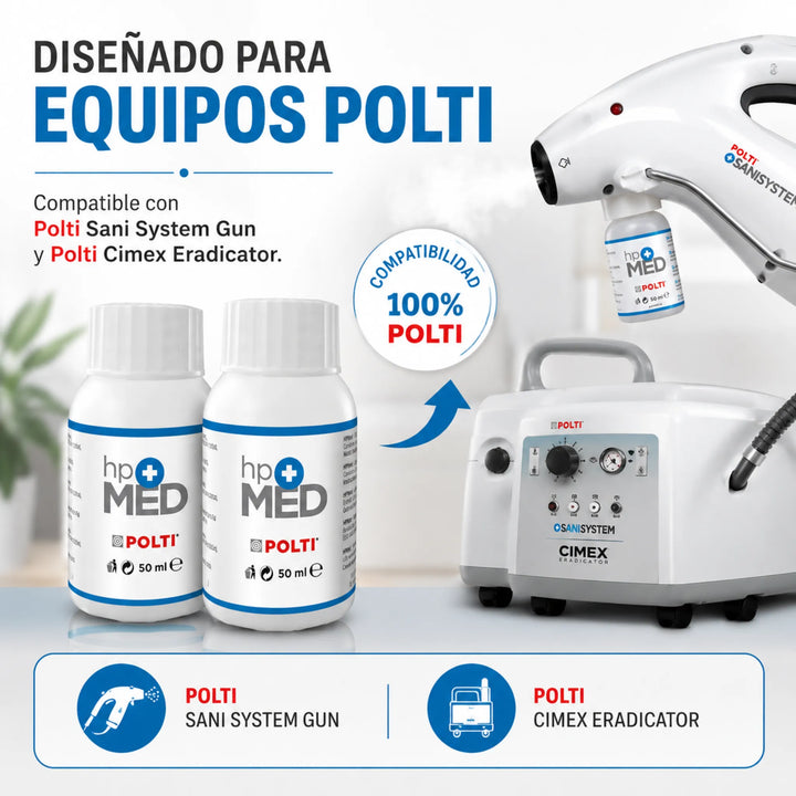 Detergente HPMed Compatible con Equipos Polti