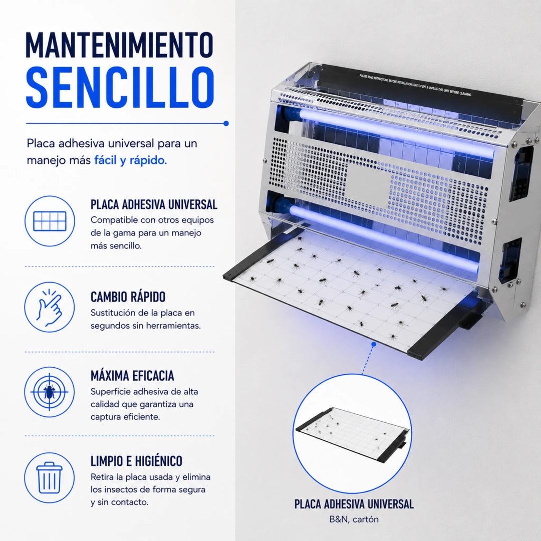 Sistema Flytrap 80 LED para el control continuo de insectos voladores
