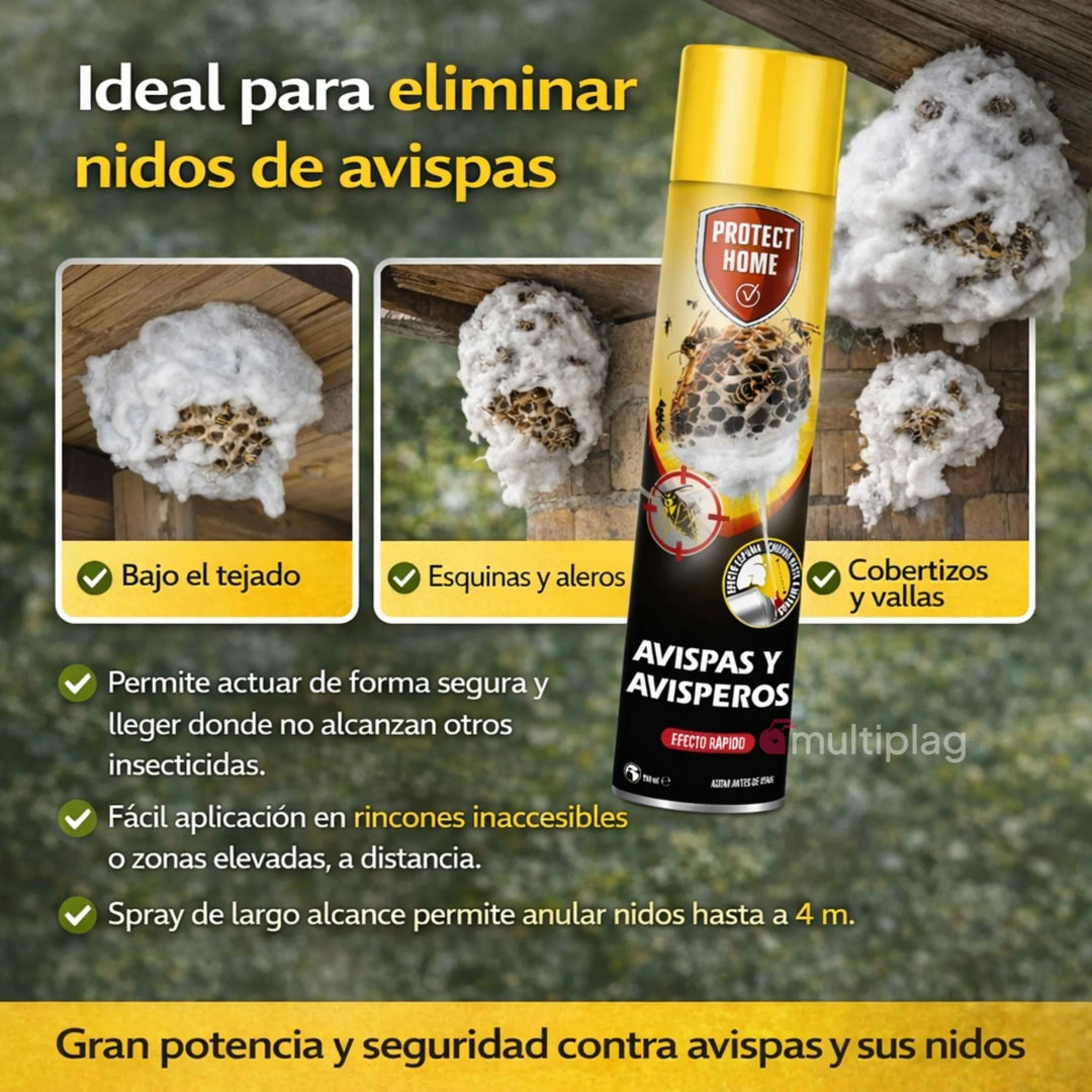 Protect Home - Insecticida Espuma Avispas de largo alcance