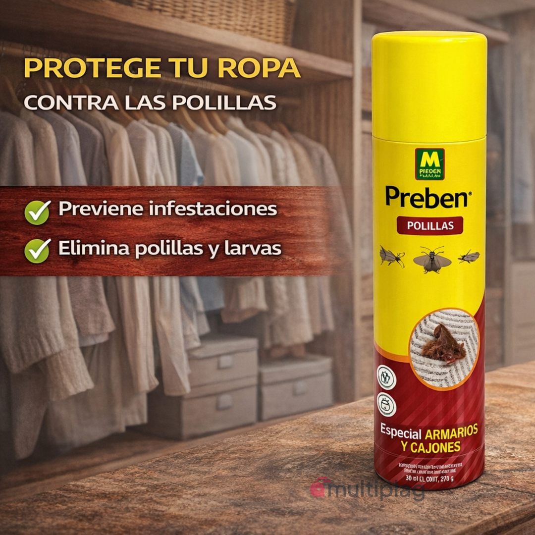 Spray anti polillas ropa Preben aroma manzana 300 ml