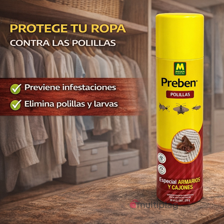 Spray anti polillas ropa Preben aroma manzana 300 ml