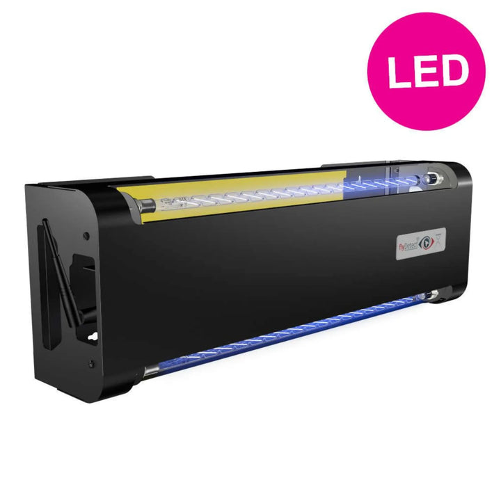 Insectocutor LED flyDetect X con alertas y gestión remota para control profesional
