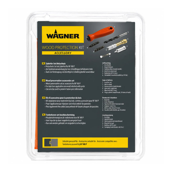 Kit de aplicación Wagner W180TB para tratamientos de madera