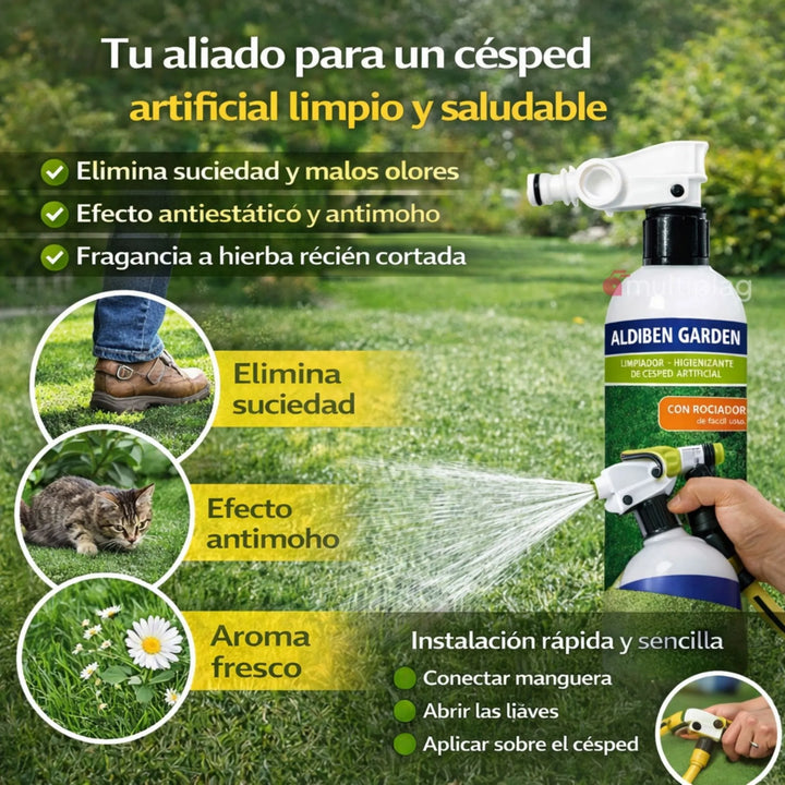 Aldiben Garden 500 ml - Limpiador para césped artificial