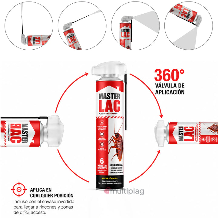 Laca insecticida Masterlac PLUS DTF contra insectos rastreros