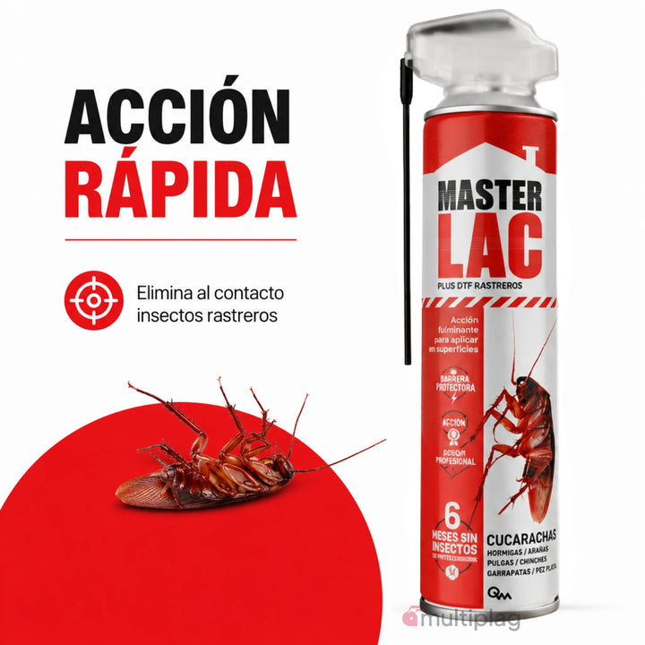 Laca insecticida Masterlac PLUS DTF contra insectos rastreros