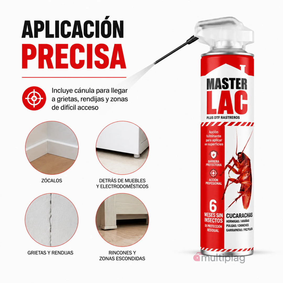 Laca insecticida Masterlac PLUS DTF contra insectos rastreros