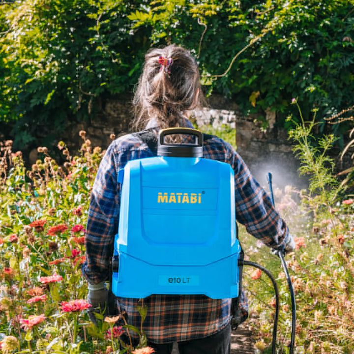 Matabi e10 LT Pulverizador a batería con boquillas intercambiables y doble filtrado