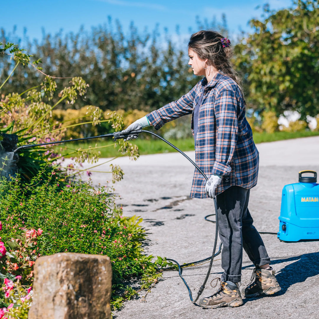 Matabi e10 LT Pulverizador a batería con boquillas intercambiables y doble filtrado