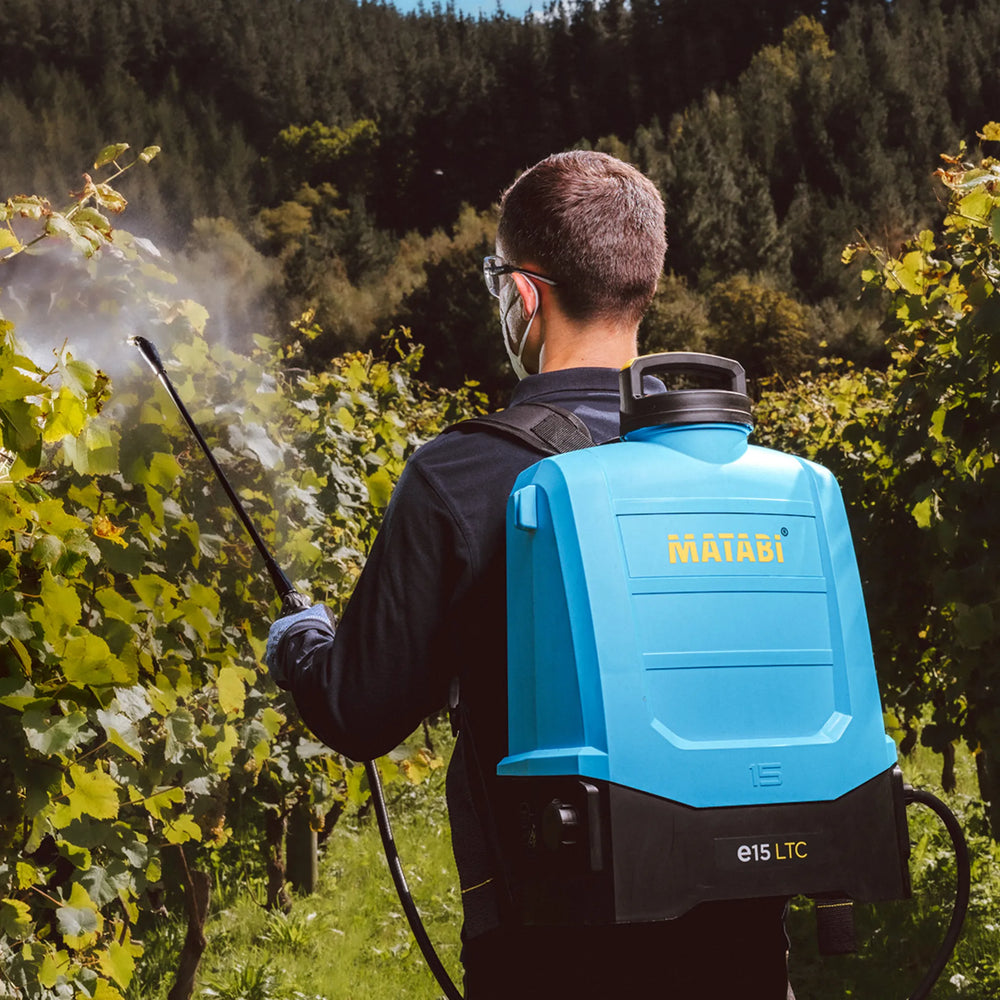 Matabi e15 LTC Pulverizador de mochila con modos HIGH / LOW y alta autonomía