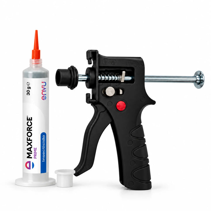 Maxforce Prime es un gel insecticida diseñado para eliminar cucarachas, formulado con imidacloprid y atractivos ingredientes alimentarios que favorecen su consumo y eficacia.