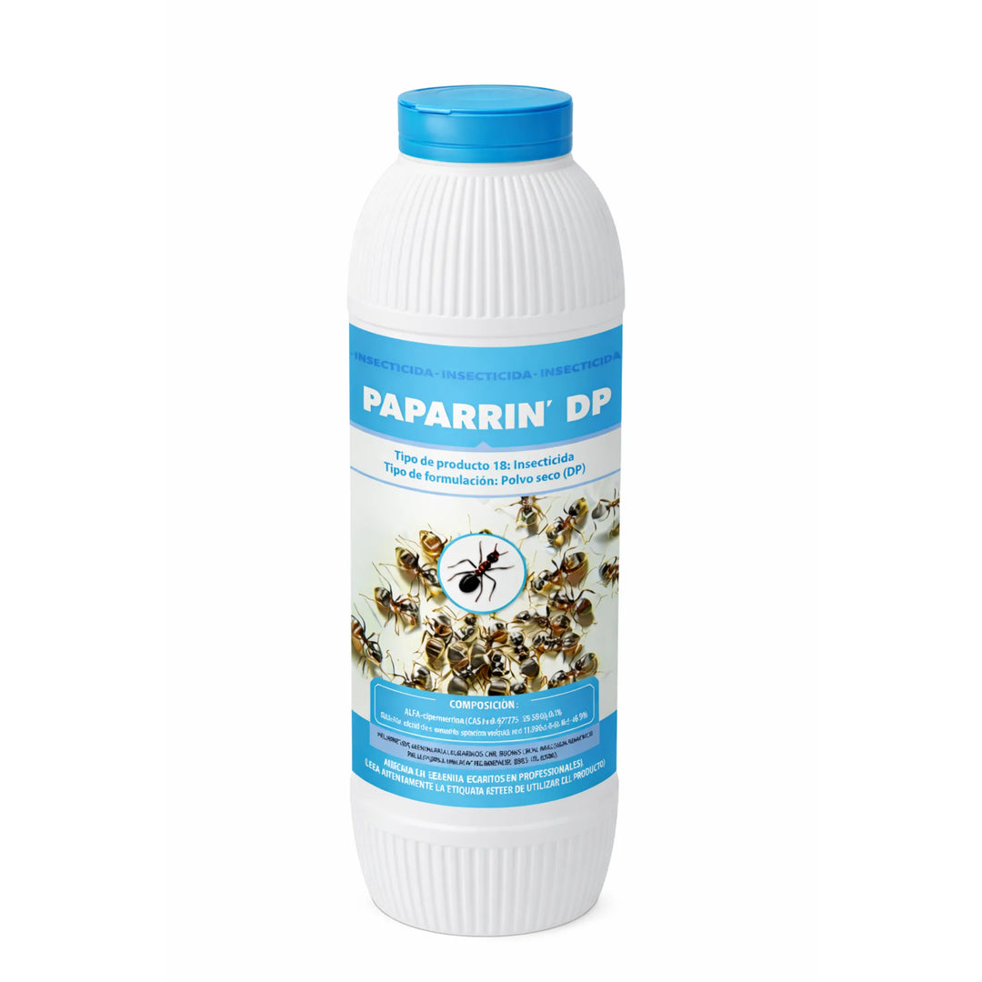 Polvo insecticida Paparrín Massocide de efecto barrera con acción rápida para uso doméstico y entorno ganadero