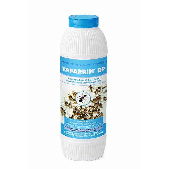 Polvo insecticida Paparrín Massocide de efecto barrera con acción rápida para uso doméstico y entorno ganadero