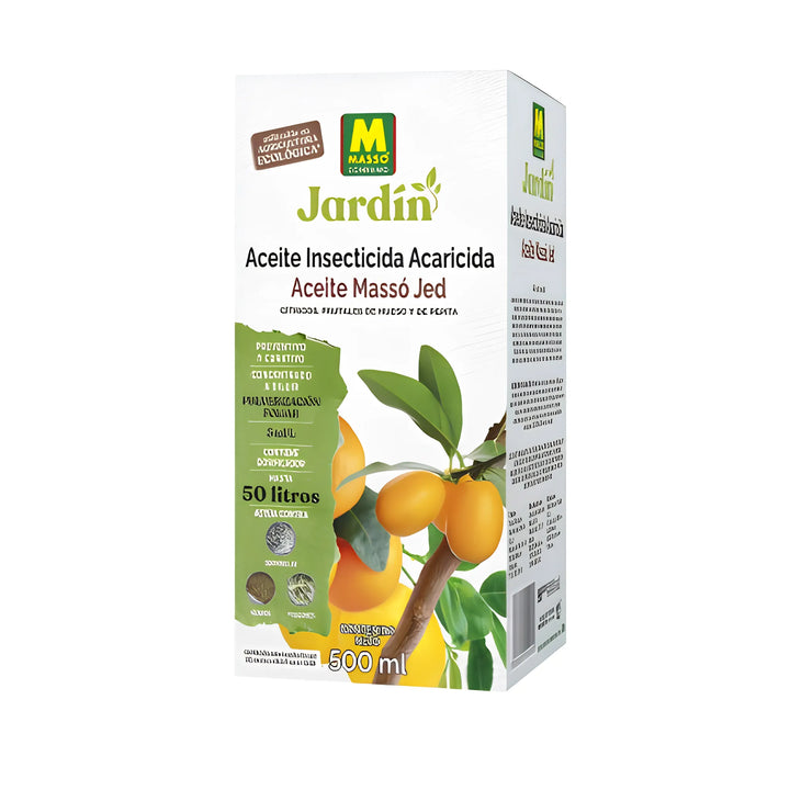Insecticida de aceite Massó Jed mineral para frutales, cítricos y ornamentales Control Ecológico de Cochinillas, Ácaros y Pulgones