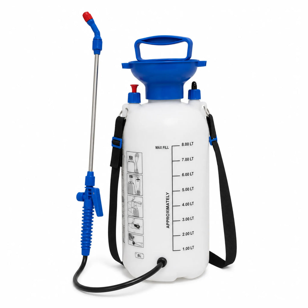 Pulverizador Manual de Presión 8 Litros con Lanza