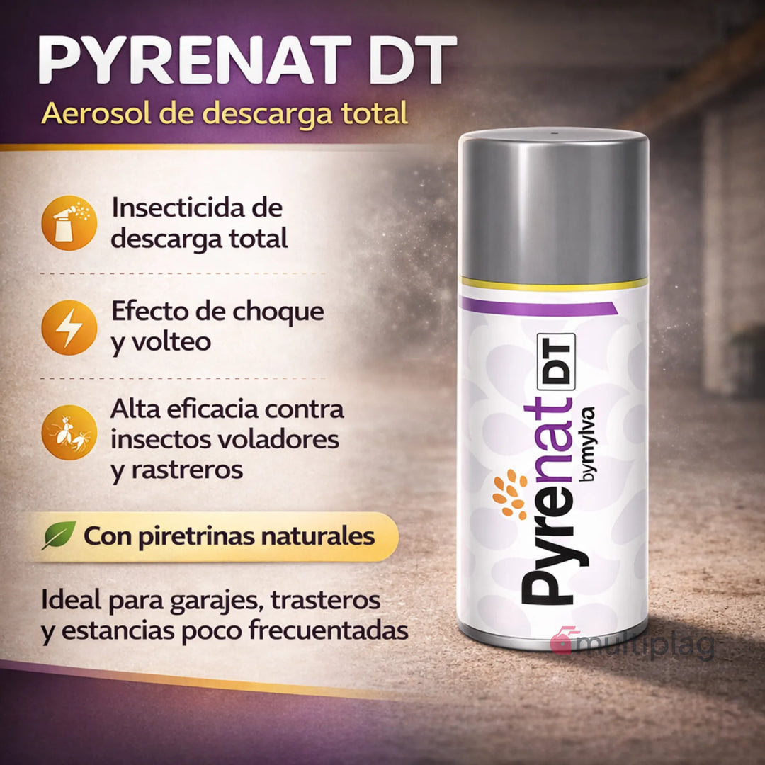 Insecticida Pyrenat DT contra insectos voladores y rastreros