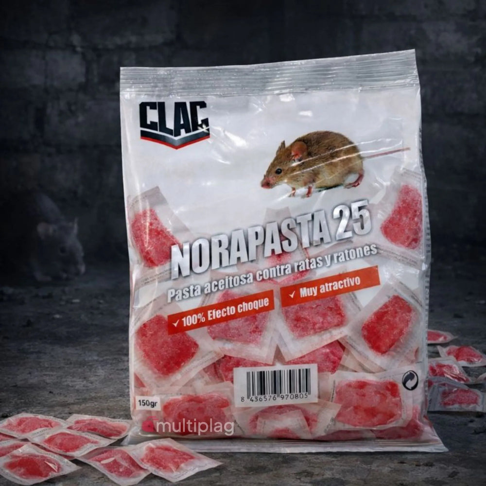 Nora Pasta 25 - Raticida en pasta para Ratas y Ratones
