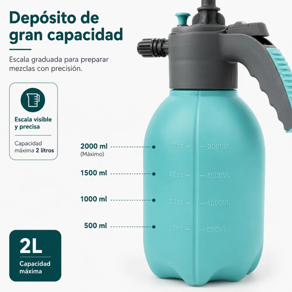 Pulverizador diseñado para el cuidado de plantas, huertos y tareas de limpieza