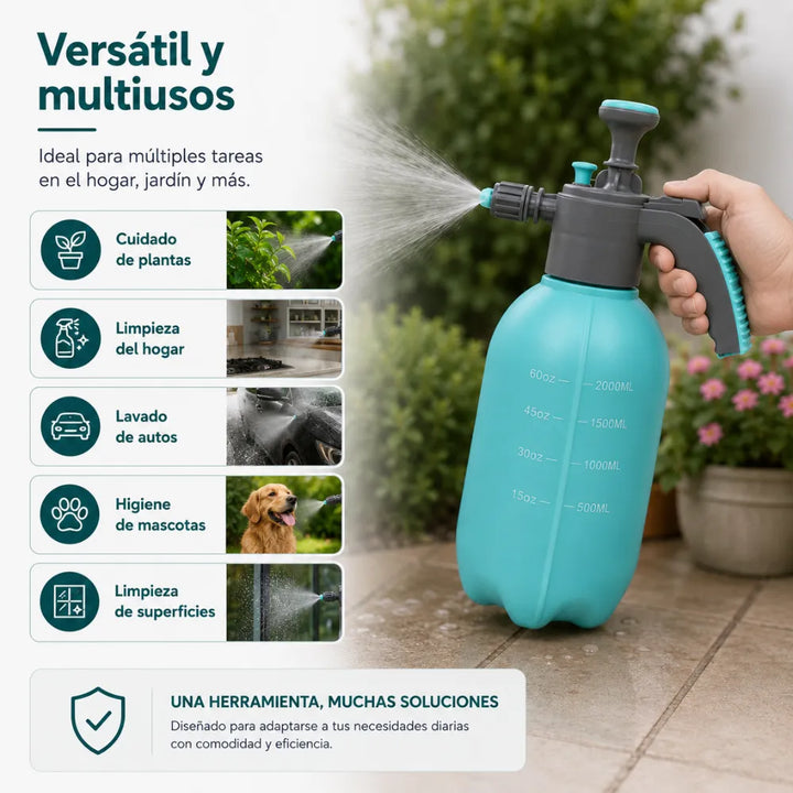 Pulverizador diseñado para el cuidado de plantas, huertos y tareas de limpieza