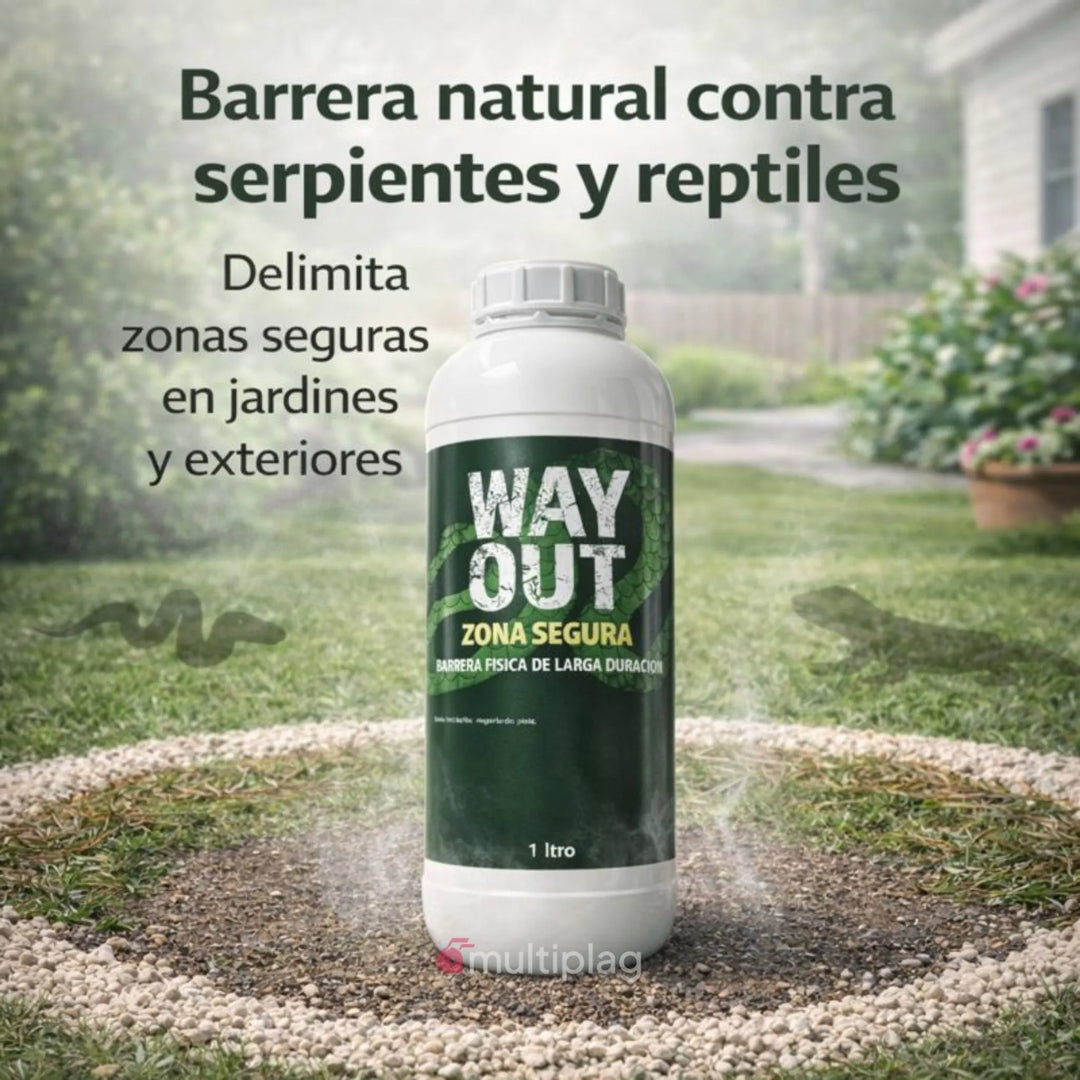 WayOut - Repelente para Serpientes y Reptiles 1 L granulado