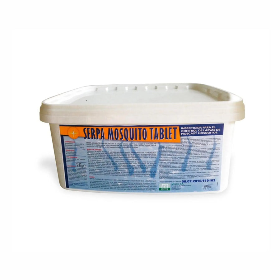 SERPA Mosquito Tablet Cubo 2 kg | Comprimidos Larvicidas con S-Metopreno 0,50% | Uso Profesional