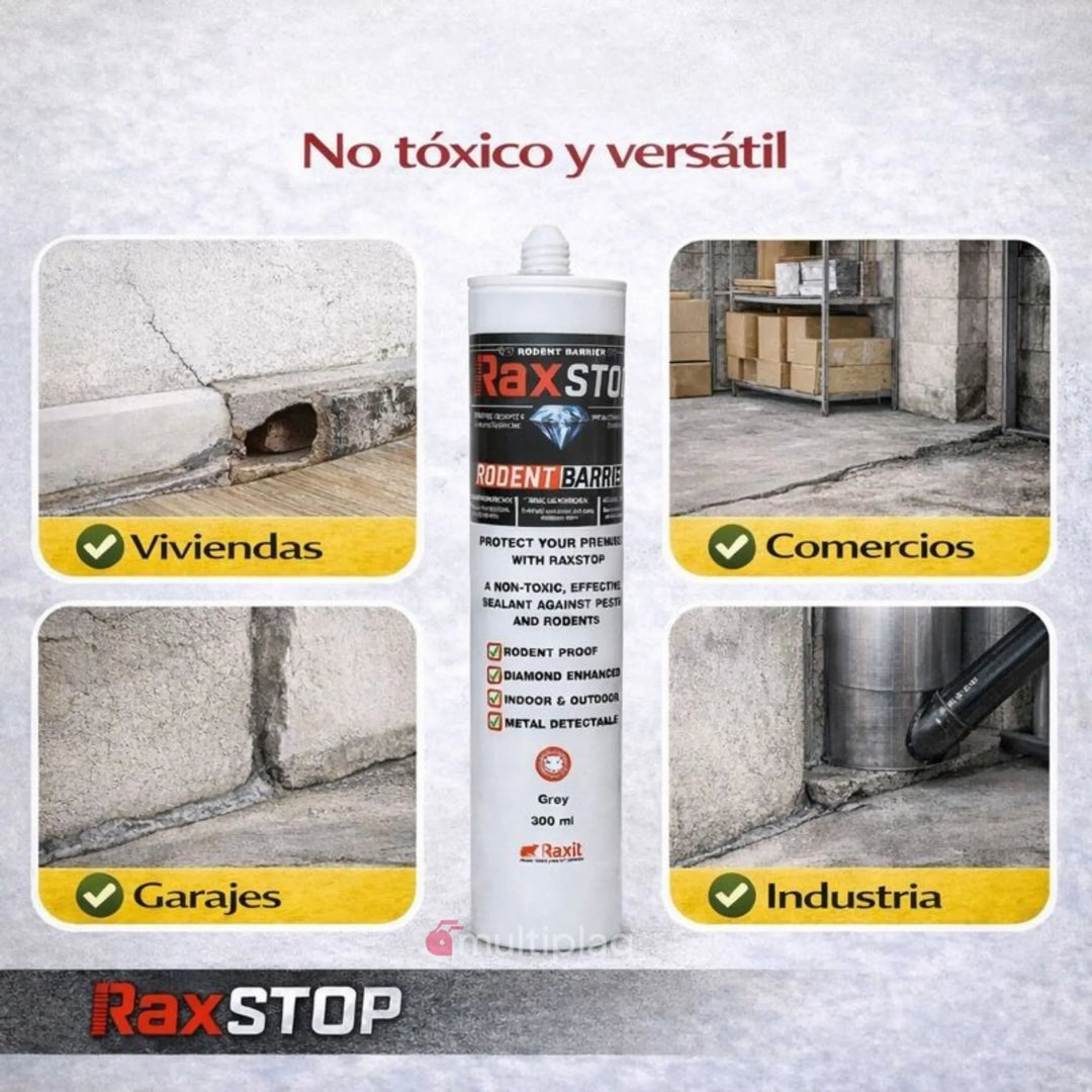 Rax Stop - Sellador anti ratas y ratones para Grietas y Fisuras