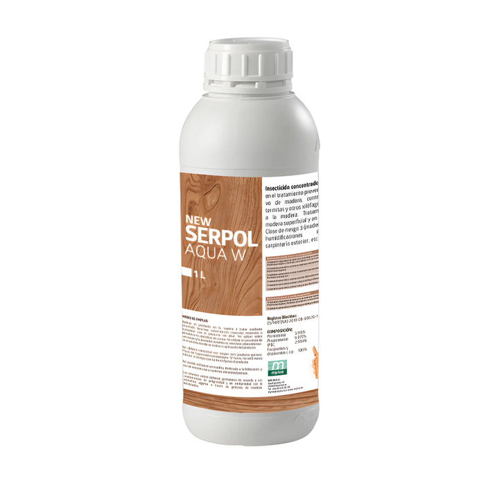 Serpol Aqua W protector madera contra carcoma, termitas y hongos 1 Litro