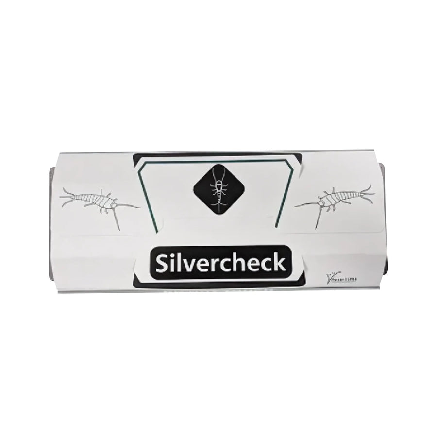 Trampa para capturar pececitos de plata mediante una superficie adhesiva