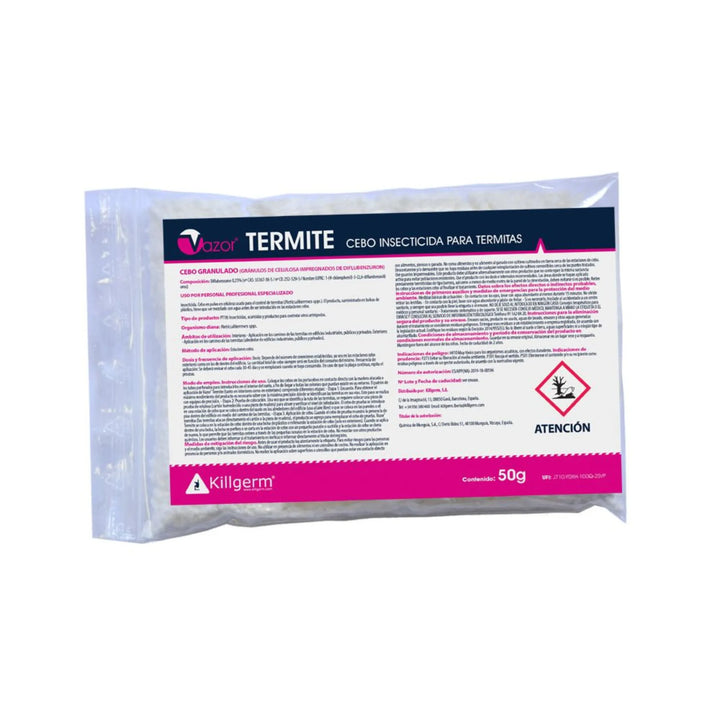 Cebo Vazor Termite para Reticulitermes spp. Eliminación progresiva de colonias mediante transferencia alimentaria