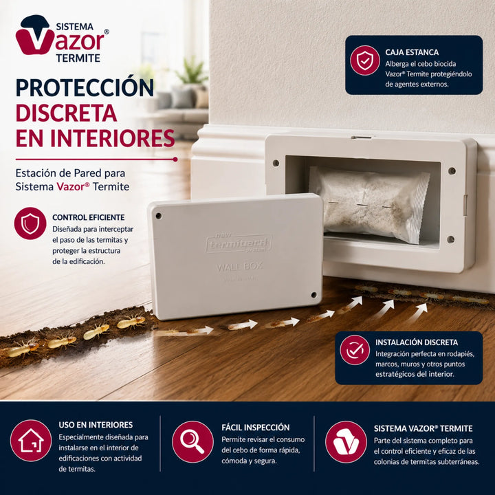 Estación Interior para Sistema Vazor Termite en zonas de actividad