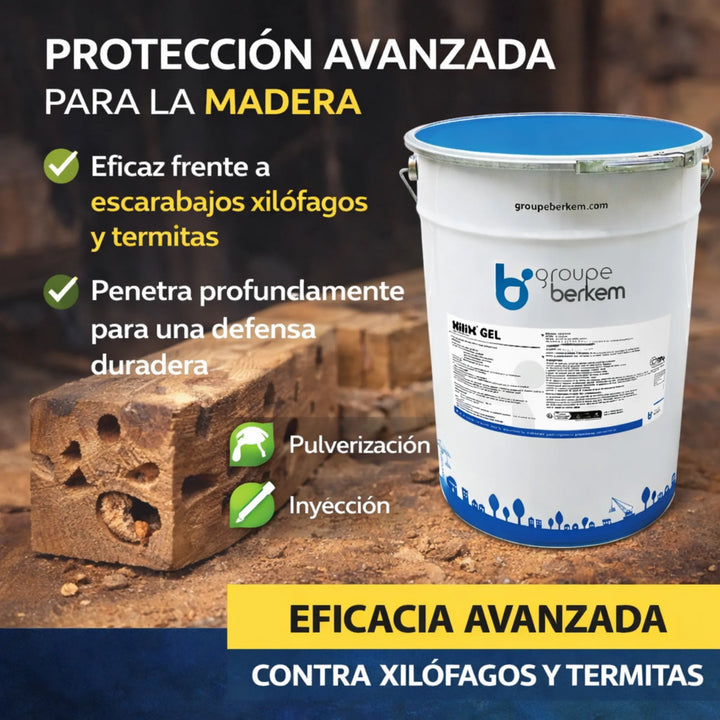 Protector madera Xilix Gel 20 litros tratamiento termita y carcoma
