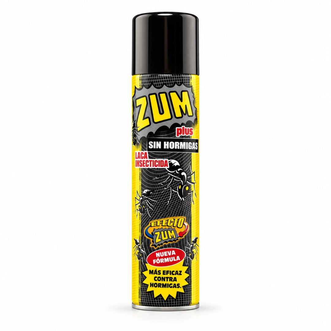 Spray Zum Plus Hormigas de 300 especial contra las hormigas. Con una sola aplicación elimina las hormigas de su hogar.
