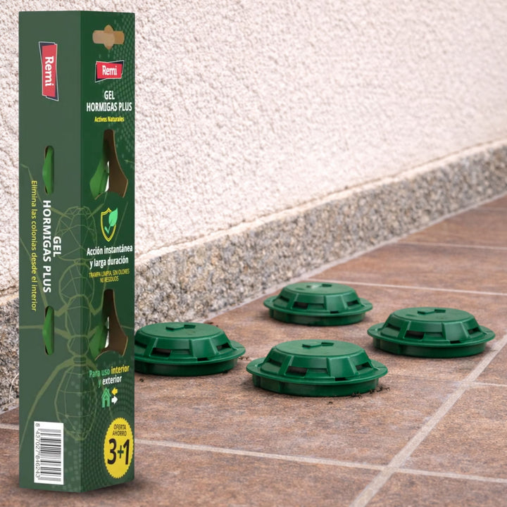 Pack 4 Trampas Gel Hormigas Plus – Control Eficaz de Hormigas Interior y Exterior