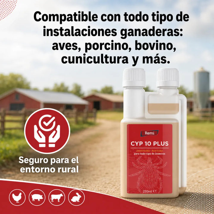 Insecticida Acaricida Concentrado Emulsionable Cipermetrina acaros - Remi Hogar - Remi Hogar