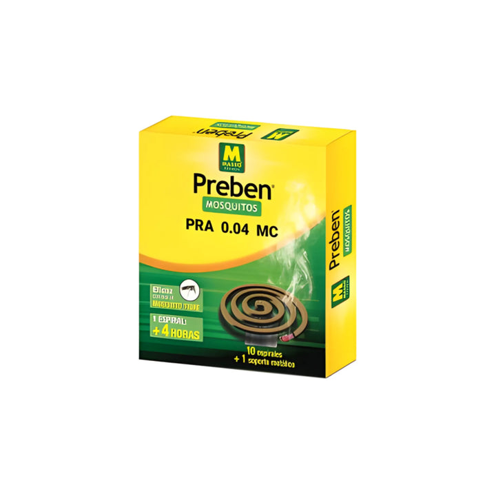 Preben espirales con praletrina para mosquito tigre y mosquitos comunes en exteriores