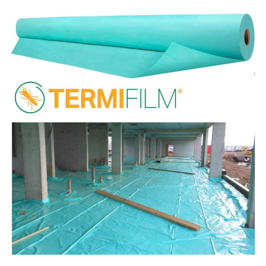 Barrera antitermitas Termifilm 150 m² para cimentaciones y losas de hormigón