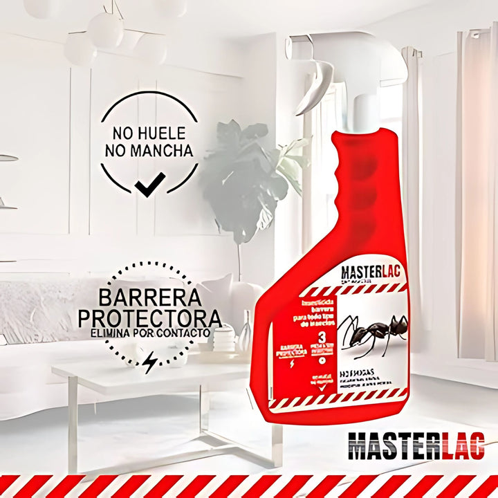 Quimunsa - Masterlac Insecticida Barrera eliminación y prevención de insectos 750 ml