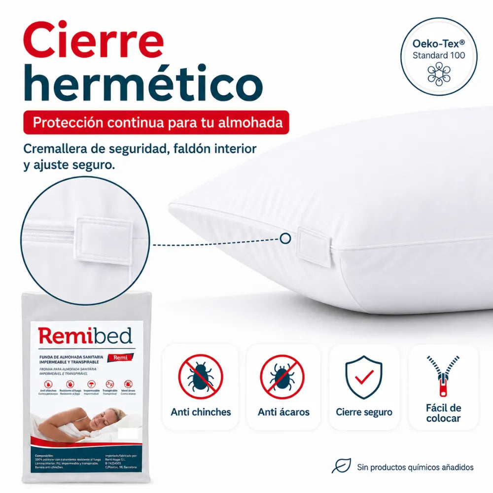 Remi - Funda Almohada Anti Chinches