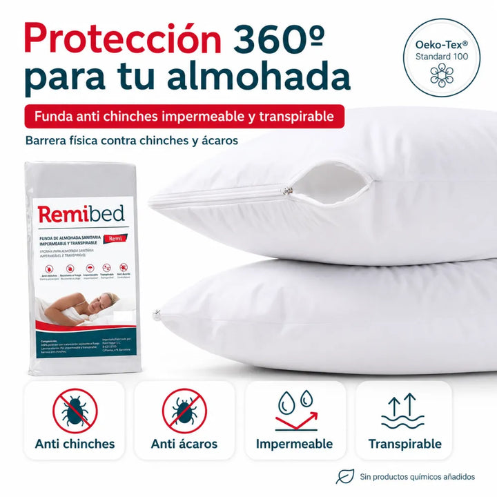 Remi - Funda Almohada Anti Chinches